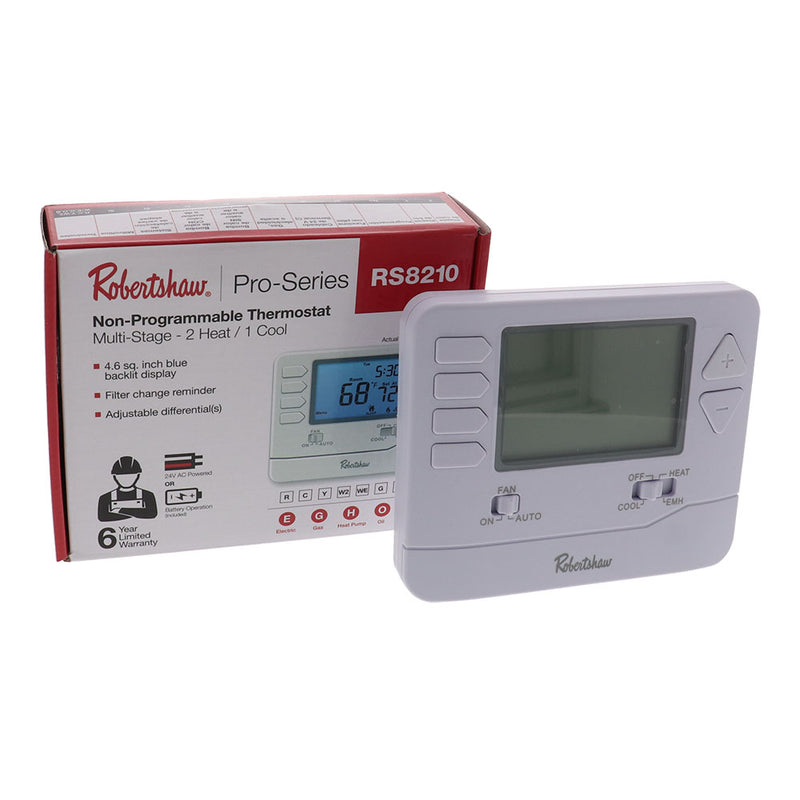 Robertshaw RS8210 Wall Thermostat (Non-Programmable)